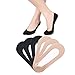 6 Pairs No Show Socks Women Non Slip Invisible Socks for Flats Liner Socks Low Cut Footie Boat Socks