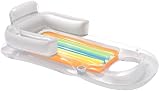 Bestway Pool Lounger Inflatable Float with Backrest Cup Holder 1.61m view 4