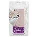 iPhone 7 Case, ESEEKGO Floating Liquid Case for iphone 7 Soft Cover TPU Bumper Bling Bling Case (Purple)