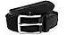 AimTrend Men's Casual Poly Cotton Braided and PU Leather Silver Tine Buckle Belt