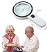 30X Magnifying Glass with 12 LED Lights, Extra Large Handheld Illuminated Magnifier for Seniors Reading, Exploring, Hobbies, Inspection, Macular Degeneration