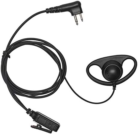 Yolipar Earpiece Compatible with Motorola Radio CLS1410 CLS1110 CP200 GP300 GP2000 Walkie Talkie with PTT Mic 2 Pin Headset Single-Wire Surveillance Kit (D-Shaped): Car Electronics