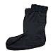 ANZERMIX® Women's Fleece Cable Knitted Liners Rain Boot Socks (M, Black)