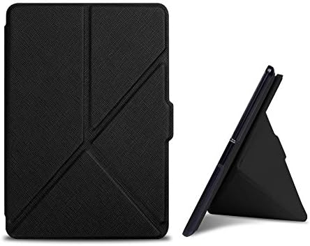 Origami Case for Kindle Paperwhite - VMAE Slim Fit Lightweight PU Leather Cover with Auto Sleep Wake Function for Amazon All-New Kindle Paperwhite (Fits 2012, 2013, 2015 and 2016 Version) - Black