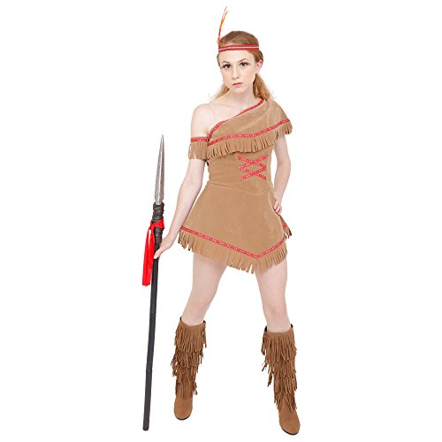 CLUB QUEEN Native American Indian Lady Costume -- Women's XS/S Size