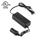 Wagan EL9903 - 5 amp AC to DC Power Adapter, 5A Power Converter, Converts 110V AC to 12V DC, Car Cigarette Ligher Socket, UL listed