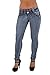 Style SF7-95159S – Colombian Design, Butt Lift, Levanta Cola, Skinny Jeans in Washed Blue Size 7