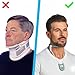 Neck Helper by BAC | Revolutionary Neck Brace for Neck Pain, Neck Support & Improving Forward Head Posture | Discreet & Comfortable Cervical Collar | London Spine Clinic Approved (Black Medium)