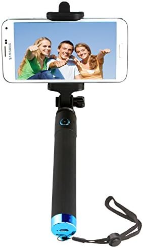 SELFIECENTRALPRO - Bluetooth Selfie Stick for iPhones 7 / 6s and All Other Brands - Perfect for Self Portraits and Group Pictures -