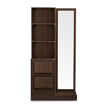 HomeTown Tiago Dresser with Mirror (Wenge)
