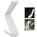 Anpress 16 LEDs Eye Caring High Light Foldable Desk Reading Lamp USB Folding Table Lamp Light for Study Office Home Dorm (Battery / USB powered)