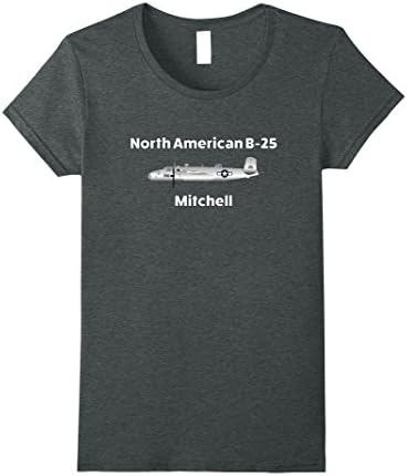 Women's Mitchell North American B-25 T Shirt Medium Dark Heather