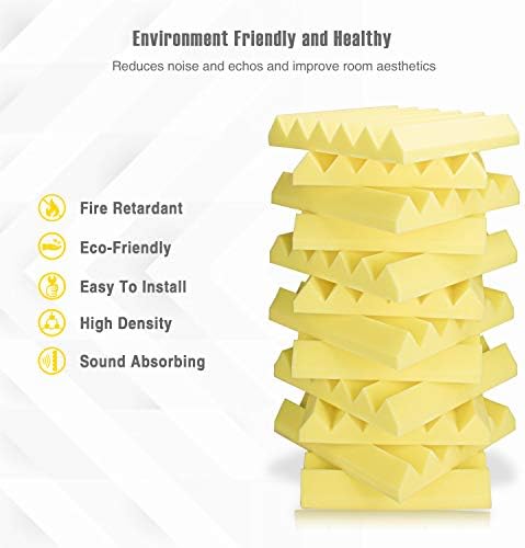 Acoustic foam panels in a froth design.