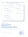 National Brand Data Pad, 12 Columns and Plain, White Paper, 8.5 x 11 Inches, 50 Sheets (42383)