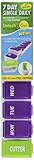 Detach N Go 7 Day Organizer with Pill Cutter 1 Unit