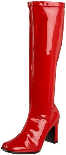 Funtasma by Pleaser Women's Kiki-350 Boot,Red Stretch Patent,11 M