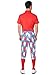 Men's American Flag USA Patriotic Golf Knickers & Socks - Traditional Old School Retro Red White & Blue Golf Pant