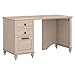 Bush Furniture Kathy Ireland Home Volcano Dusk Desk with 3 Drawer Pedestal, 51W, Driftwood Dreams