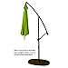 FLAME&SHADE 10 ft Offset Cantilever Outdoor Patio Umbrella - Apple Green