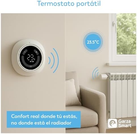 - Set di testine Duo per radiatore + sensore portatile, valvola termostatica, controllo app e voce (Alexa e Google Home), modalità manuale/automatico.Necessario dispositivo Bridge/HUB ZigBee 3.0