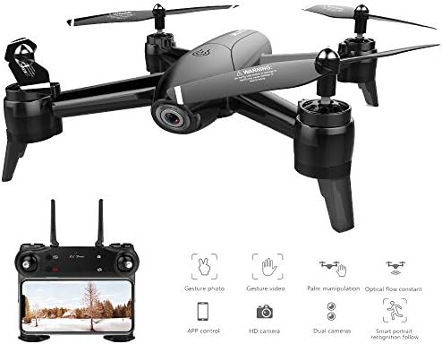 Traioy RC Drone Optical Flow 1080P HD Dual Camera WiFi Real Time Aerial Video RC Quadcopter Aircraft Positioning, Suitable for Beginners