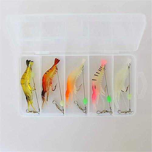 image for Amoygoog Saltwater Fishing Lures Shrimp bass Lures Shrimp Baits, Fishi