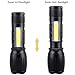 LED Flashlight with Magnetic Base[2 PACK],1200 Lumen Super Bright Tactical Flashlights, Zoomable Focus 7 Light Mode Flash Lighting for Work Light,Camping,Biking,Emergency,Survival (Upgrade A100)