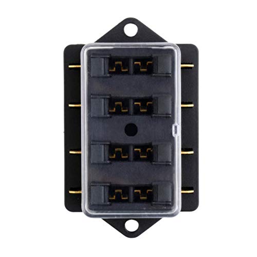Florenceenid 4 Way Circuit Automotive Middle-Sized Blade Standard Fuse Box Block Holder