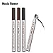 Tiikii Liquid Eyebrow Pen 4 Tips, Waterproof Brow Gel Ink Tattoo Pen with Four Forks Like Microblading for Eyes Makeup (Chestnut)