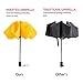 Fidus Inverted Reverse Sun&Rain Car Umbrella Large Windproof Travel UV Umbrella for Women Men - Auto Open Close(Yellow)