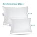 ComfyDown Travel Pillow - 800 Fill Power European Goose Down Pillow for Plane, Car & Home - 100% Hypoallergenic - Egyptian Cotton Cover - Made in USA 13”x18”