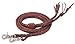 Weaver Leather Round Braided Latigo Split Reins, Brown, 1/2