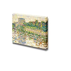 The Seine at Courbevoie by Georges Seurat - Canvas Print Wall Art Famous Painting Reproduction - 12" x 18"