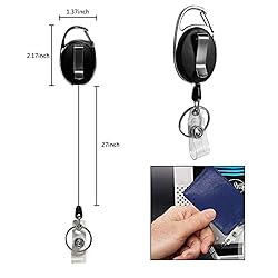 Diateklity 20 Pack Retractable Badge Holder with