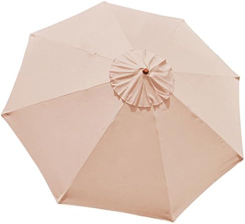 Amazon Com 9 Foot 9 Ft Polyester 8 Rib Umbrella Replacement Canopy Avid Apricot Color For Outdoor Patio Cover Top Furniture Beach Market Stall Uv Protect Sun Shade Water Resistant Garden Outdoor