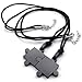KONOV 2pcs Mens & Womens Couples Stainless Steel Puzzle Pendant Love Necklace Set, Black