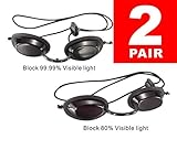 Skincareguys Eyepatch Laser Light Protection Safety Goggles, IPL Beauty Clinic Patient, Black