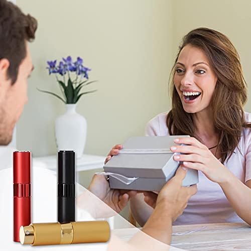 YOCASII 3pcs 8ML Perfume Atomizer, Travel Refillable Bottles Empty with 3 Droppers, Portable Mini Perfume Spray Bottle, Container Travel Cologne Dispenser with Gift Bag