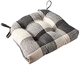 Pillow Perfect Indoor Check Please Thunder Chair