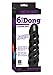 Doc Johnson Vac U Lock Codeblack Raging Hard On Dildo, 6 inch