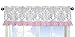 Sweet Jojo Designs Skylar Turquoise Blue, Pink Polka Dot and Gray Damask Window Valance