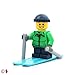 LEGO Holiday MiniFigure - Skier Boy with Winter Jacket (Skies and Poles)