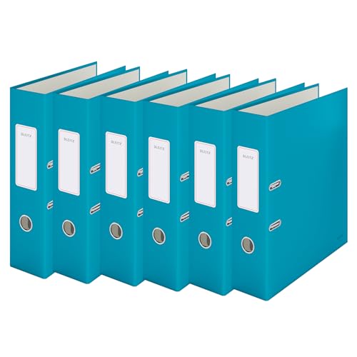Leitz Lever Arch File 180 Cosy A4 80mm Calm Blue (Pack 6) - 10610061