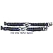 Police Para-cord Survival Bracelet Police Thin Blue Line Large 9 in 1/4 inches 10% of Sales Donated to Police Department of Your Choice One Piece Black and Blue
