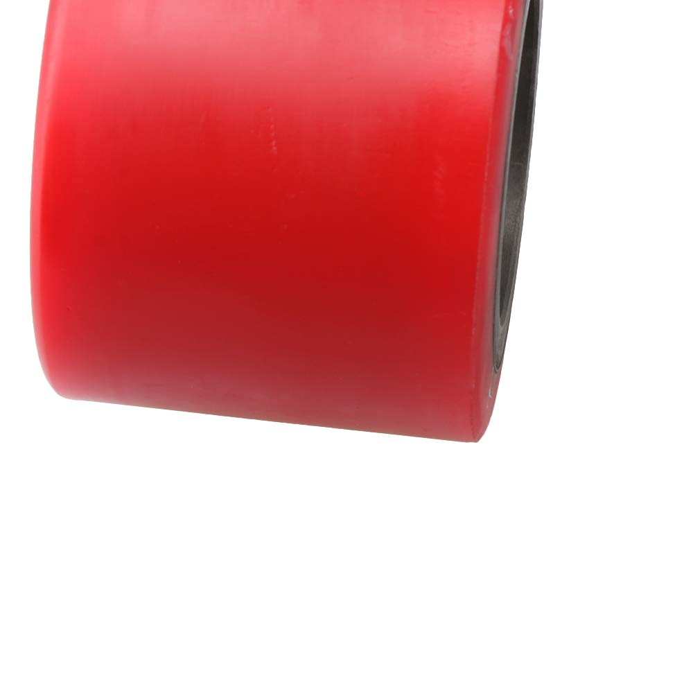 80x60mm Pallet Truck Load Roller Wheel PU Iron Core Roller Load Pulley