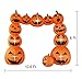 Bigjoys 8 Ft Halloween Inflatable Pumpkin Arch Archway Gate Decoration Inflatables for Indoor Outdoor Home Yard Party
