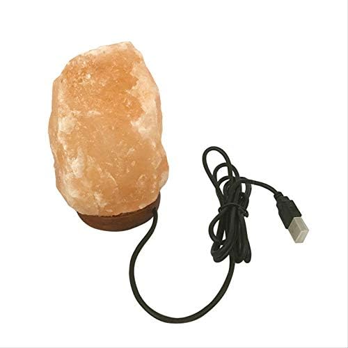 Natural Himalayan Salt Lamp Rock USB Night Light W/ 6' Ul Listed Dimmer Switch