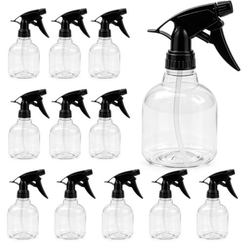 12 Pack 8 oz Small Spray Bottle with Adjustable Nozzle