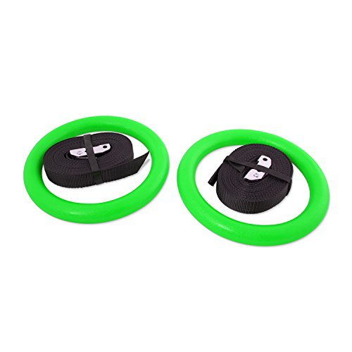 Fuel Pureformance Gymnastic Rings with Straps - Heavy Duty for Cross Training, Gymnastics, Strength & Fitness Training - Thumbnail 5