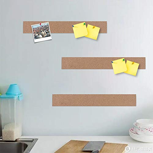 ODOME 4 PCS Cork Board Strips 15" x 2" 1/2" Thick,100 Natural Cork